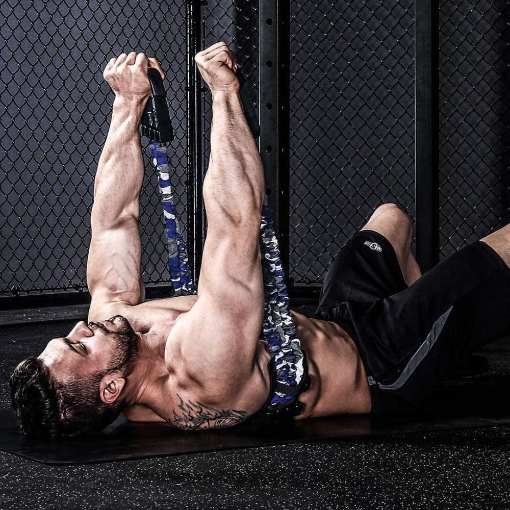 INNSTAR Portable Bench Press, Adjustable Resistance Bands, Chest Builder